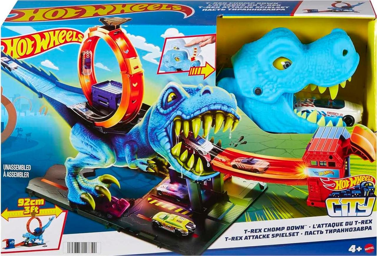 Игровой набор Хот Ти-Рекса Hot Wheels T-Rex Chomp Down HNP77/HKX42 - фото 6