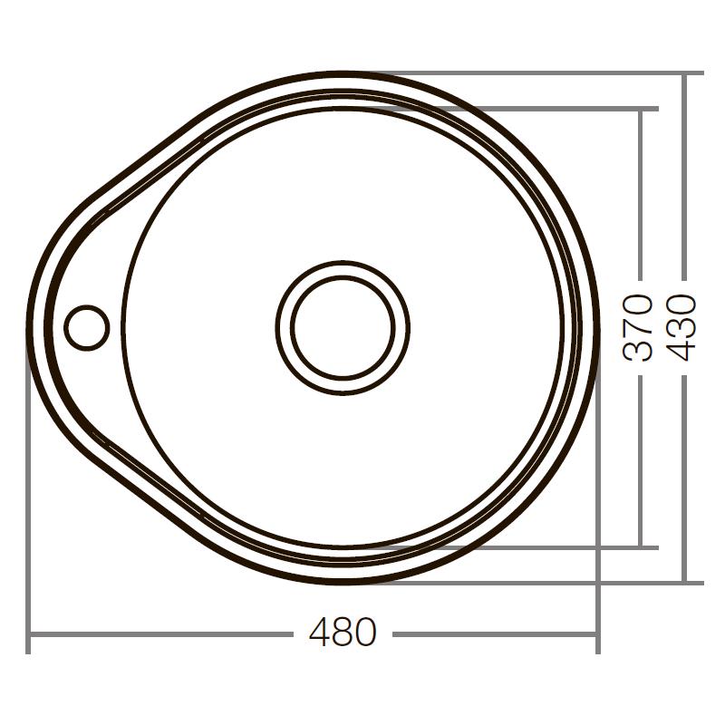 Мойка кухонная ZERIX Z4843-08-180D decor (ZX1599) - фото 2