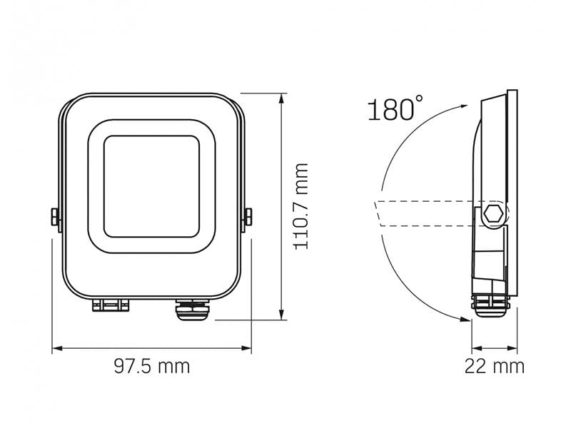 Прожектор Videx LED F3e 1000 Lm 5000K AC/DC 12-48V IP65 (VL-F3e-105W-12V) - фото 8 Прожектор Videx LED F3e 1000 Lm 5000K AC/DC 12-48V IP65 (VL-F3e-105W-12V) - фото 8