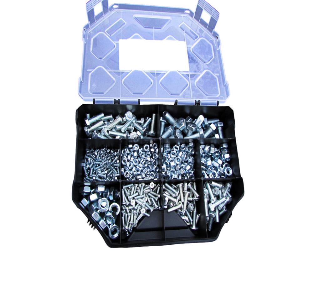 Набор болтов M3/М4/M5/M6/M8 с гайками в органайзере 685 шт. (29044721) Набор болтов M3/М4/M5/M6/M8 с гайками в органайзере 685 шт. (29044721)