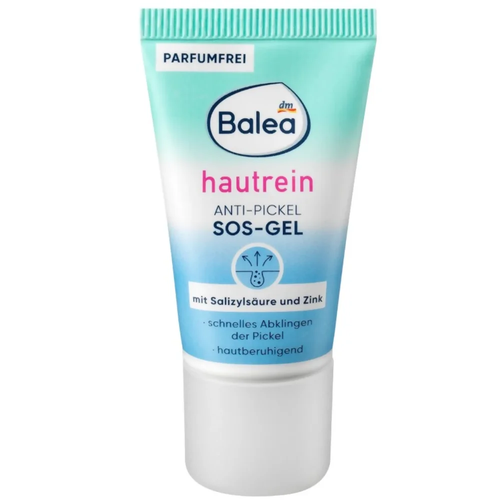 Гель антибактериальный Balea Hautrein Anti Pickel SOS-Gel против черных пятнышек и прыщей 50 мл (EPI-15102025-256)