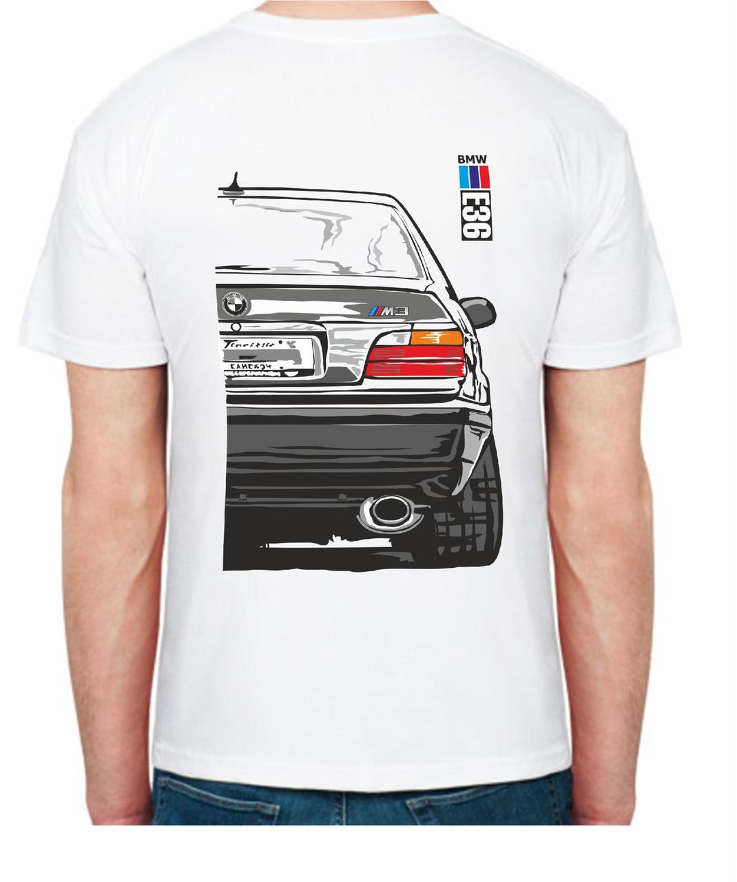 Футболка чоловіча Avtolife BMW E36 MotorSport R 106236 M Білий (2494942917)