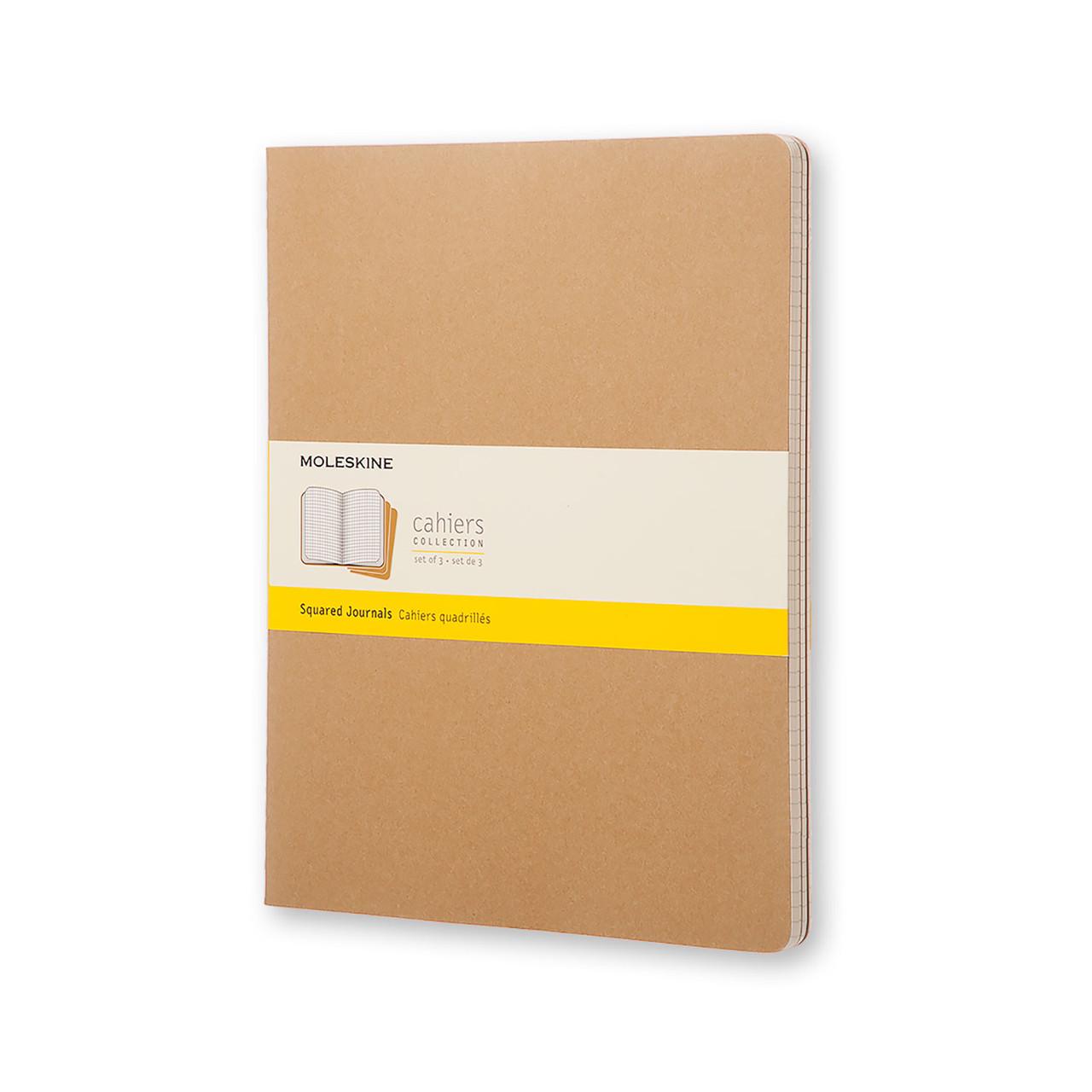 Блокнот Moleskine Cahier большой 21х30 см 120 страниц клетка Бежевый (8055002851480)