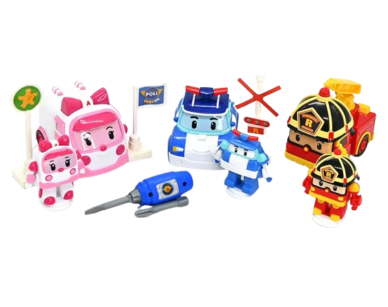 Набір машин 3753 3 героя/викрутка/машинка-конструктор 3 шт. (24671213)