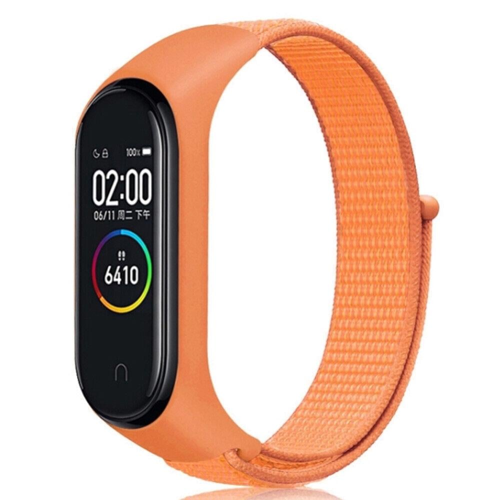 Ремешок Nylon Style BeCover для Xiaomi Mi Smart Band 7 Orange (707665)