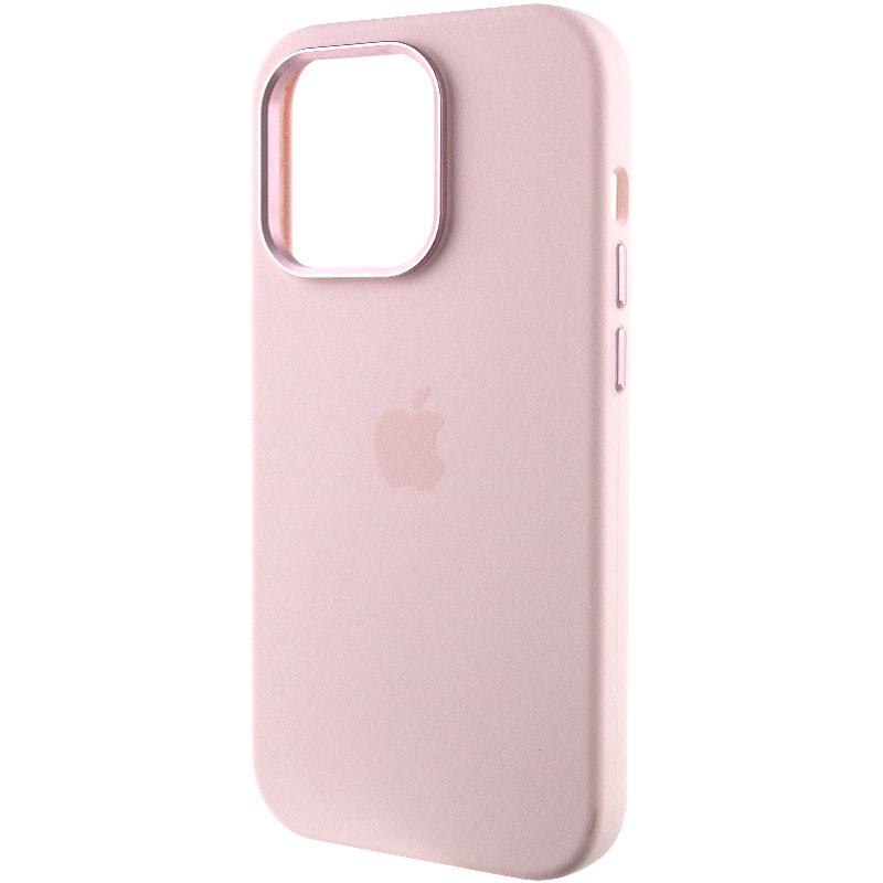 Протиударний чохол Silicone Case Metal Buttons (AA) для Apple iPhone 13 Pro Max (6.7") Рожевий / Chalk Pink - фото 3