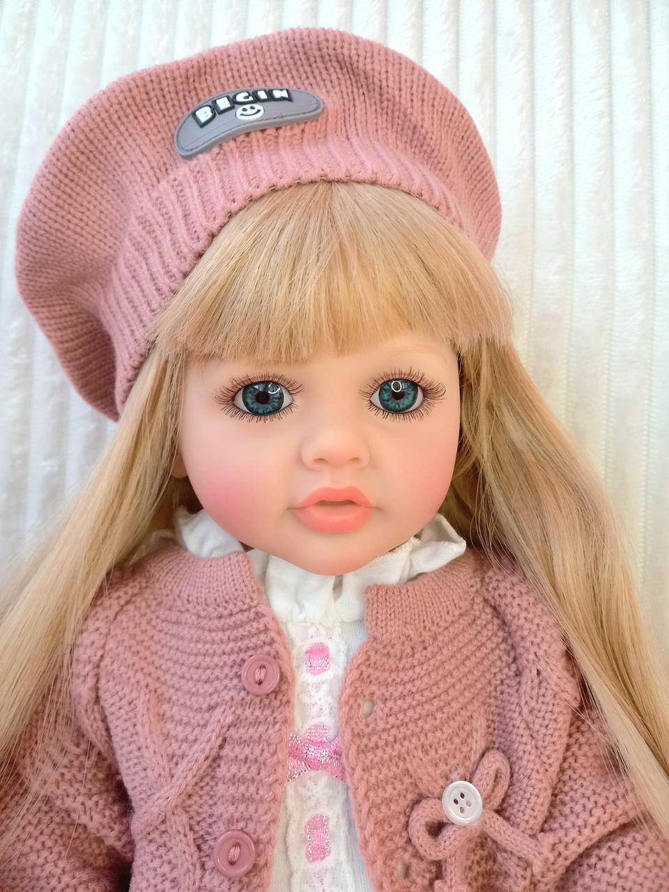 Кукла Reborn Дарина винил-силиконовая с соской/бутылочкой 55 см (1724098158) - фото 3 Кукла Reborn Дарина винил-силиконовая с соской/бутылочкой 55 см (1724098158) - фото 3