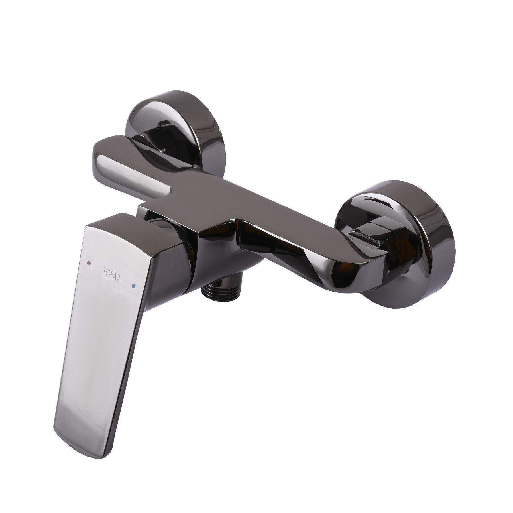 Смеситель для душа TOPAZ LEXI PVD с лейкой и держателем Black/Chrome (20995)