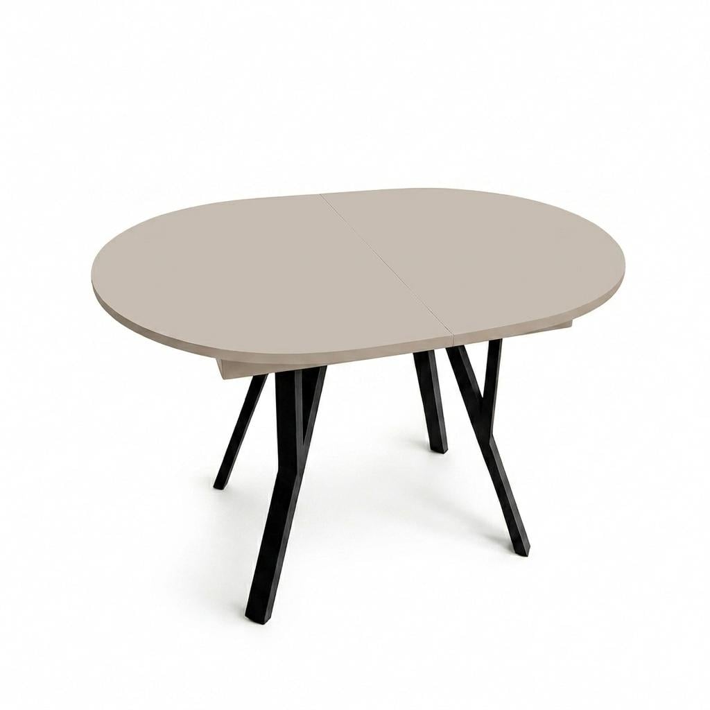 Обеденный стол Fusion Furniture Рондо 1300 Черный/Кашемир