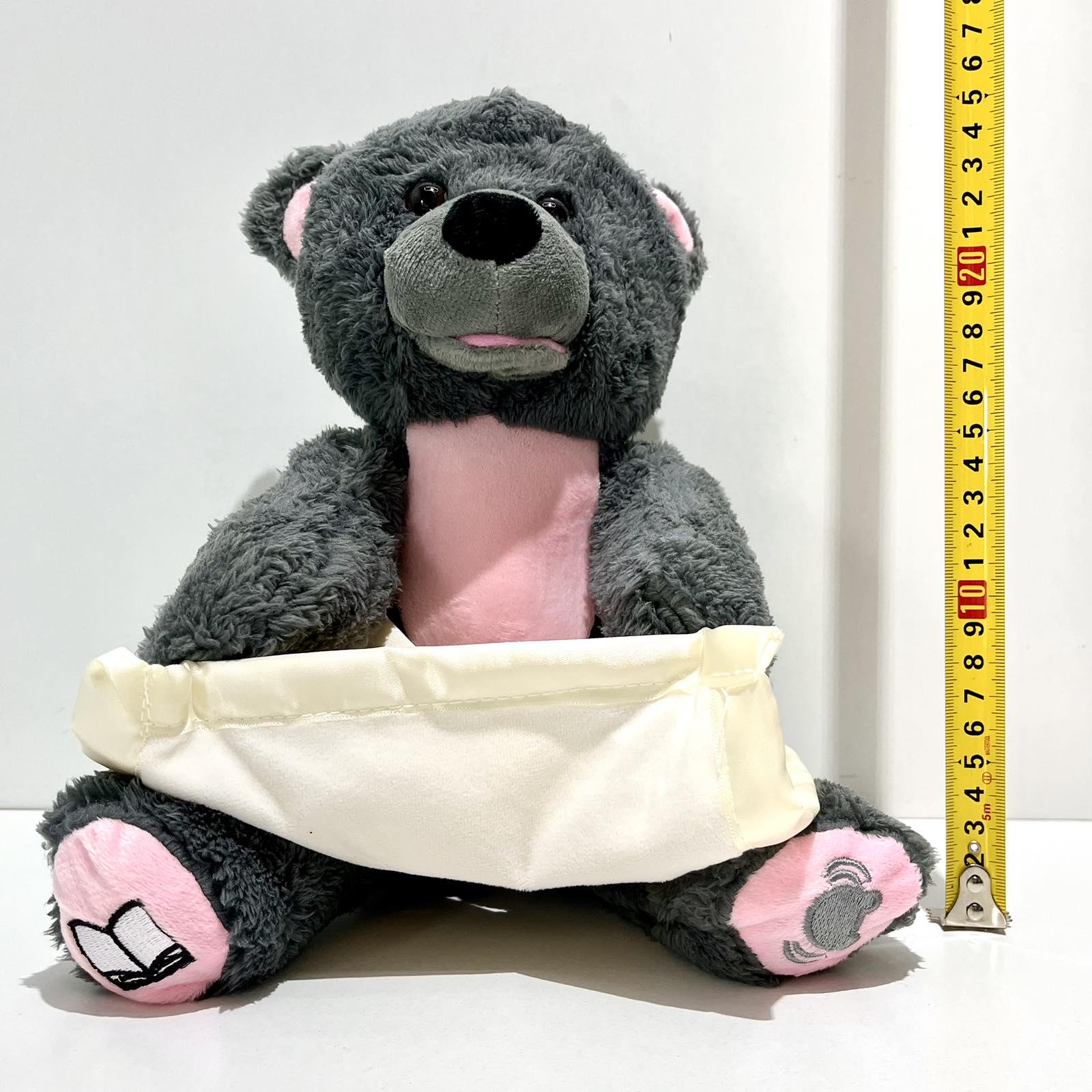 Интерактивная игрушка Мишка-сказочник играет в прятки/рассказывает сказки Серый (M 5843 I UA) - фото 7