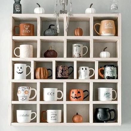 Полка для кружек из дерева Ладжа Зефир (СДК-004120)