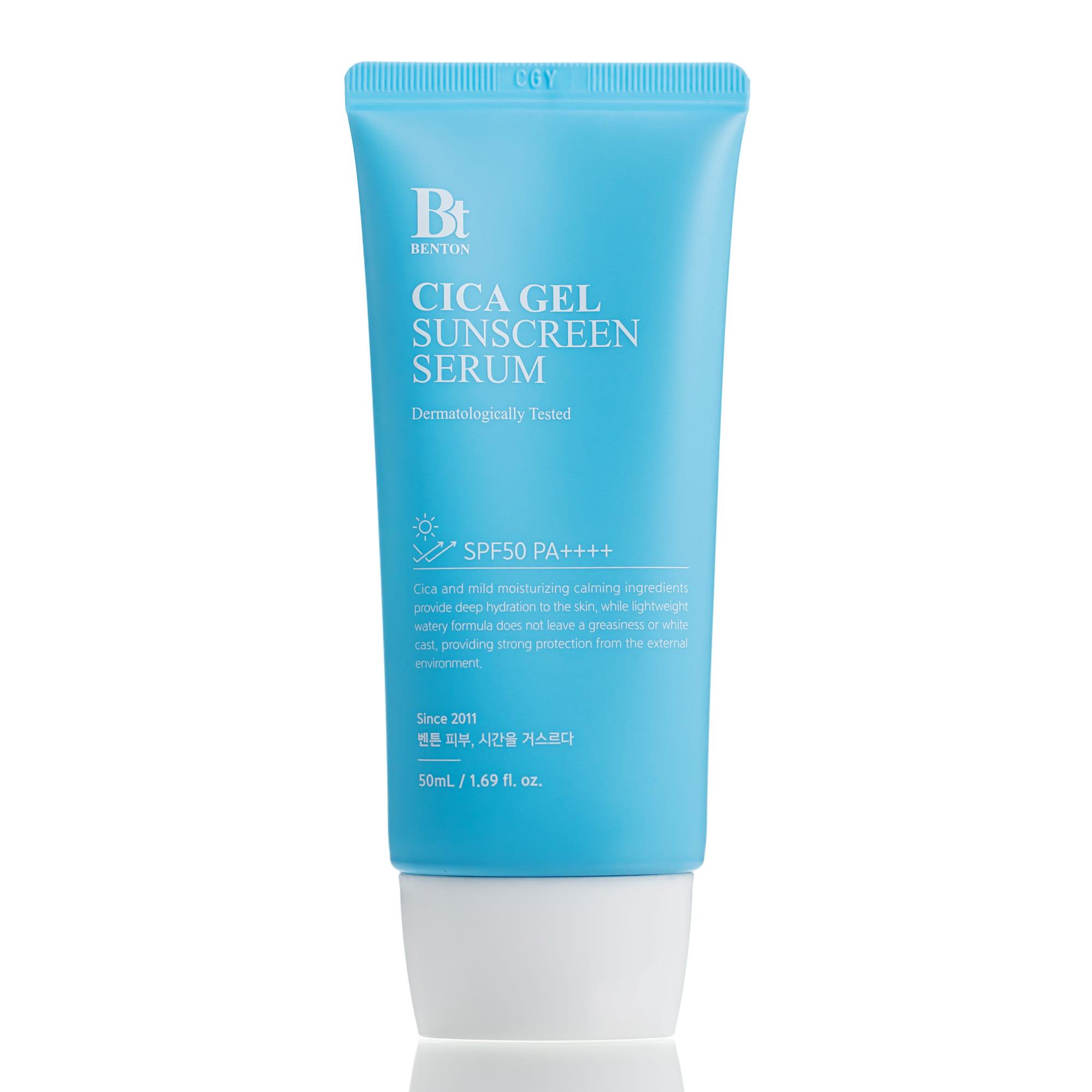 Крем-сыворотка солнцезащитная с центеллой Benton CICA Gel Sunscreen Serum SPF50/PA++++ 50 мл