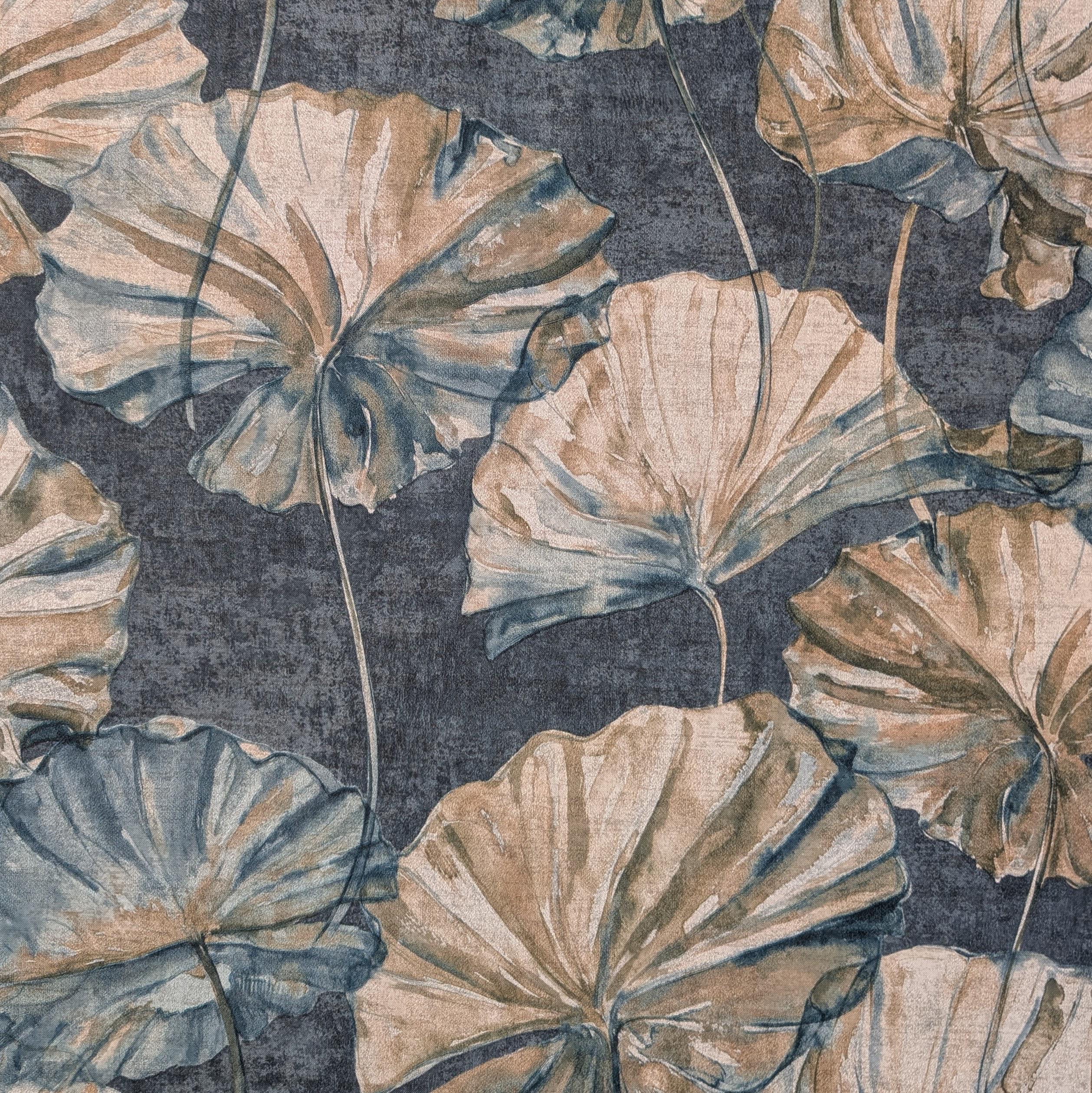 Обои виниловые на флизелиновой основе Grandeco Elementum EE2002 Синий