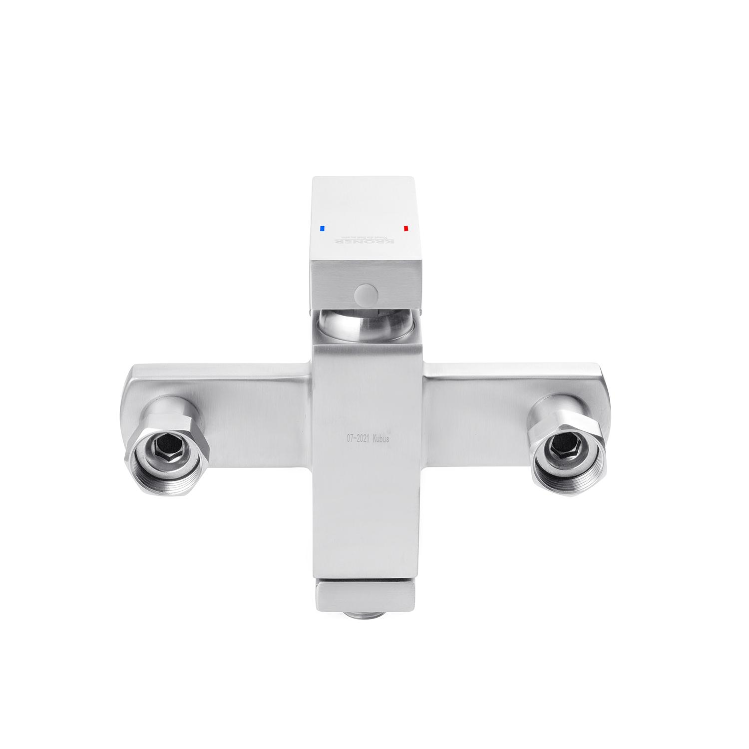 Смеситель-кран для ванной Kroner KRP Edelstahl Kubus ESG060 (KR23012Y) - фото 5 Смеситель-кран для ванной Kroner KRP Edelstahl Kubus ESG060 (KR23012Y) - фото 5