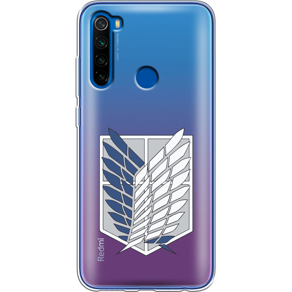 Чехол Boxface Xiaomi Redmi Note 8T Атака Титанов Крылья Свободы Прозрачный силикон (38532-bk88-38532)