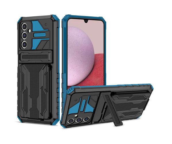 Чехол - накладка Armor Case with Card Slot для Samsung Galaxy S24 Plus Синий
