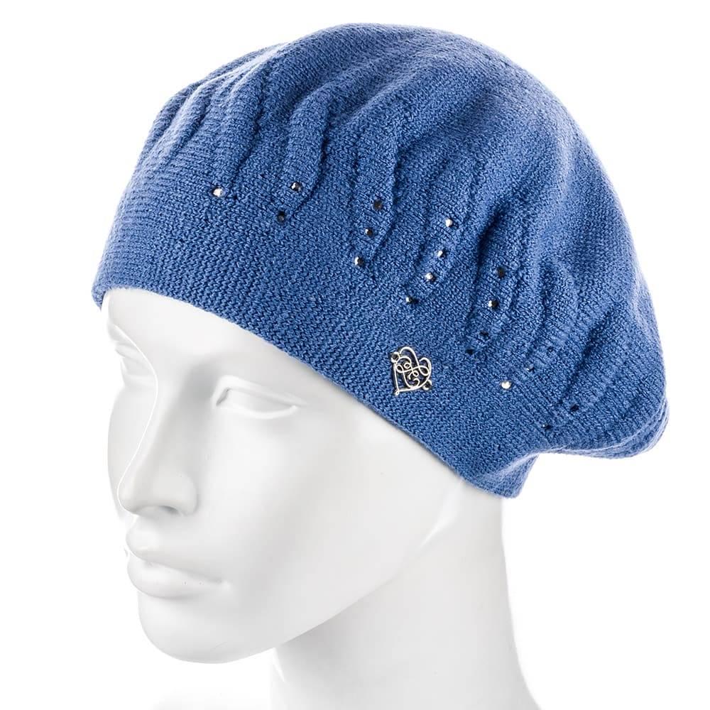 Берет женский Zolly ZH189 двойной Джинс