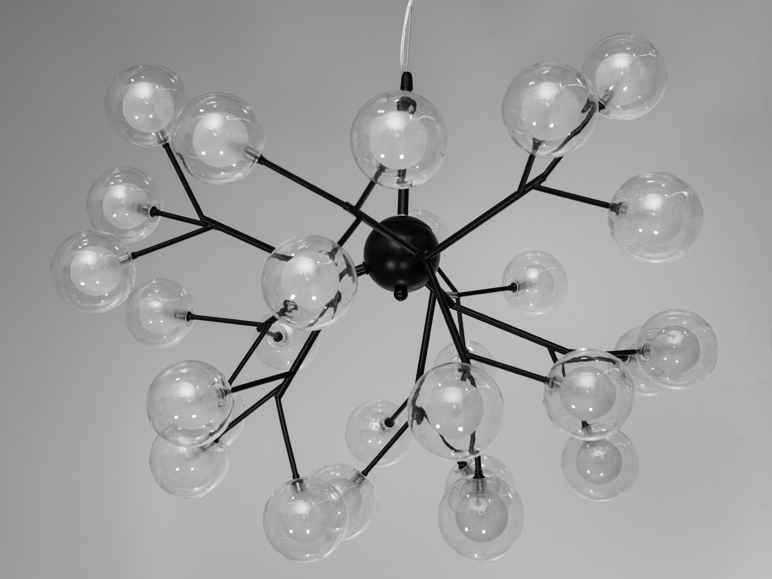 Люстра подвесная Светлячок 27 ламп Черный (887-27B BK) - фото 2 Люстра подвесная Светлячок 27 ламп Черный (887-27B BK) - фото 2