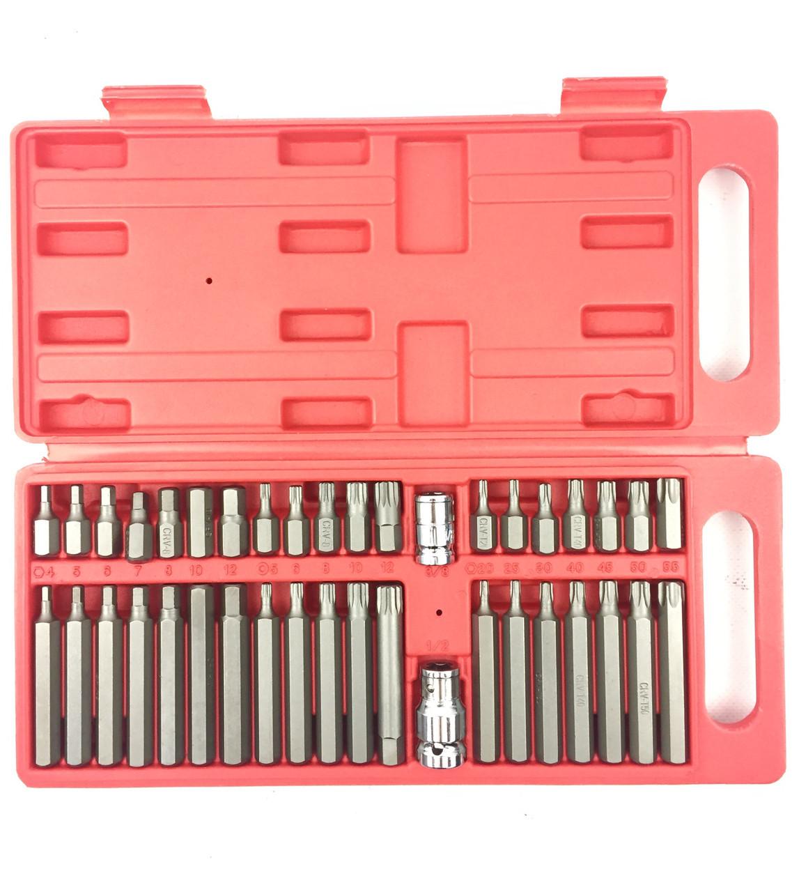 Набор бит TORX SPLINE HEX LEX LXBS41 RedFoxс кейсом 40 шт. (10282)