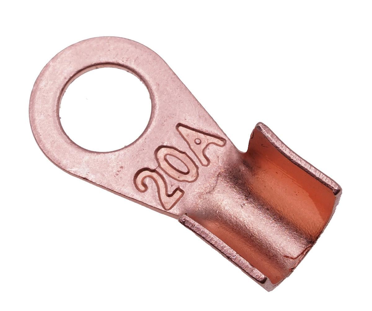 Клемма медная силовая D6 мм 20A (rest057)