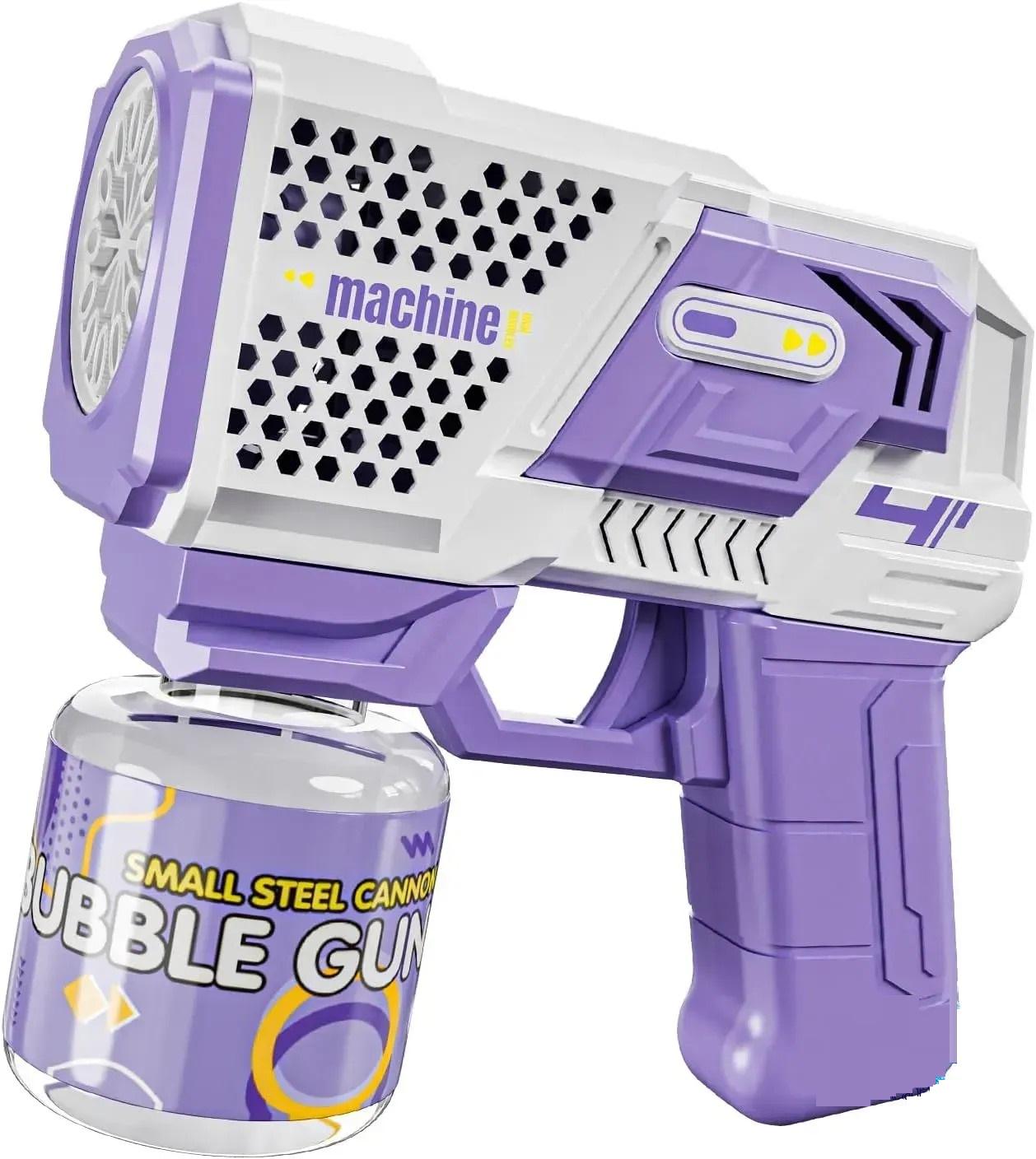 Пистолет мыльных пузырей автоматический с LED-подсветкой Фиолетовый (P162)