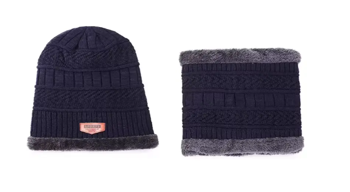 Комплект мужской шапка/снуд с меховой подкладкой One Size (29548882) - фото 4 Комплект мужской шапка/снуд с меховой подкладкой One Size (29548882) - фото 4