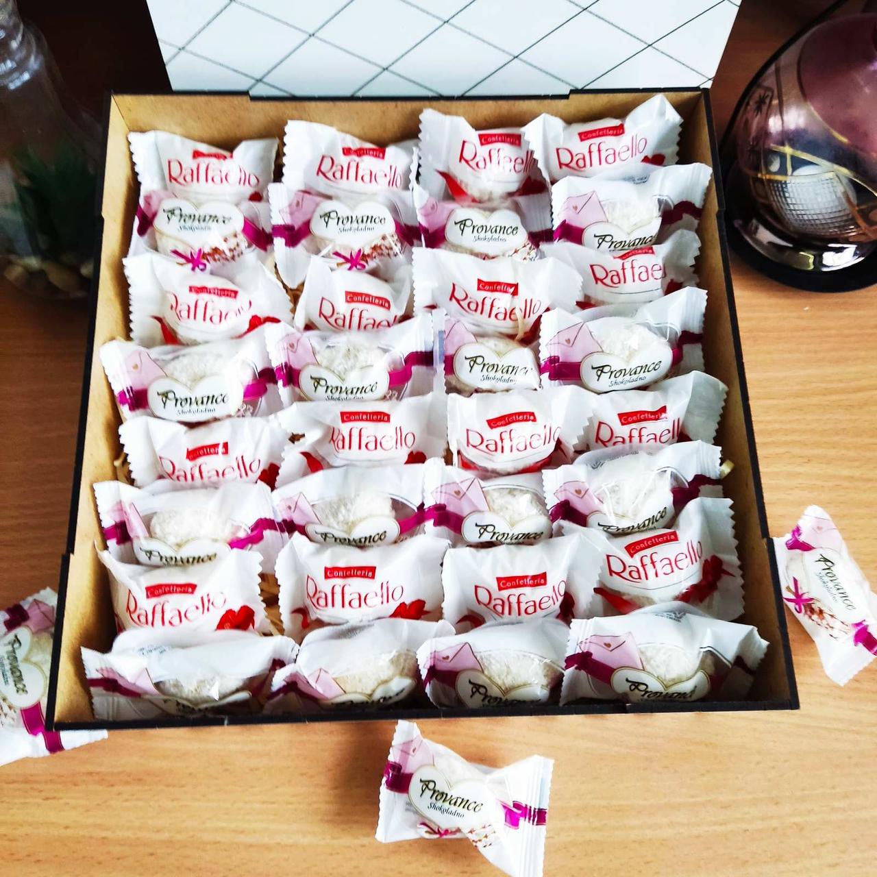 Бокс с конфетами для девушки на день рождения/новый год/рождество/день влюбленных/8 марта/праздник (ar290)