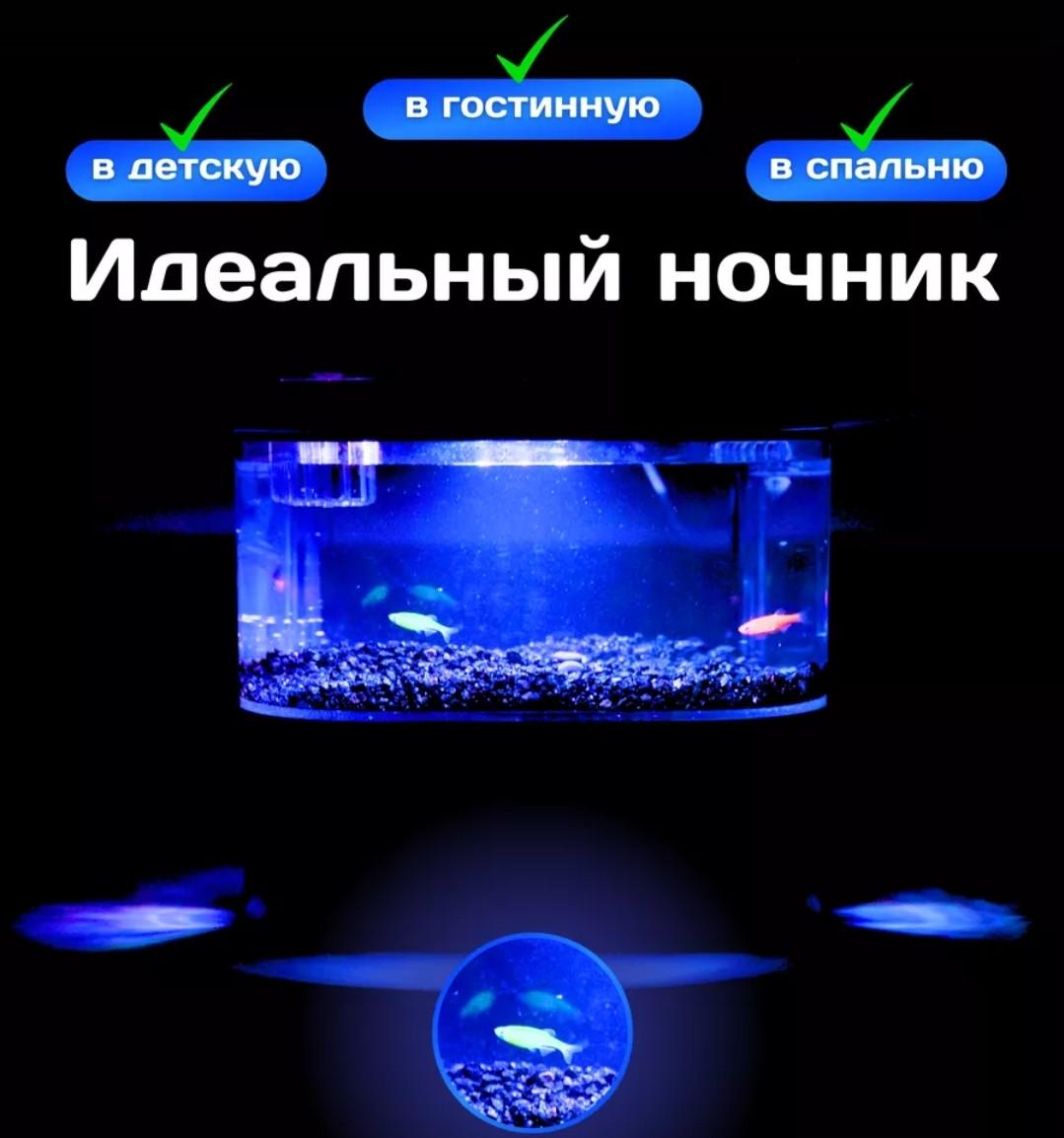 Акваріум для рибок з підсвіткою і фільтром (2531145062) - фото 6