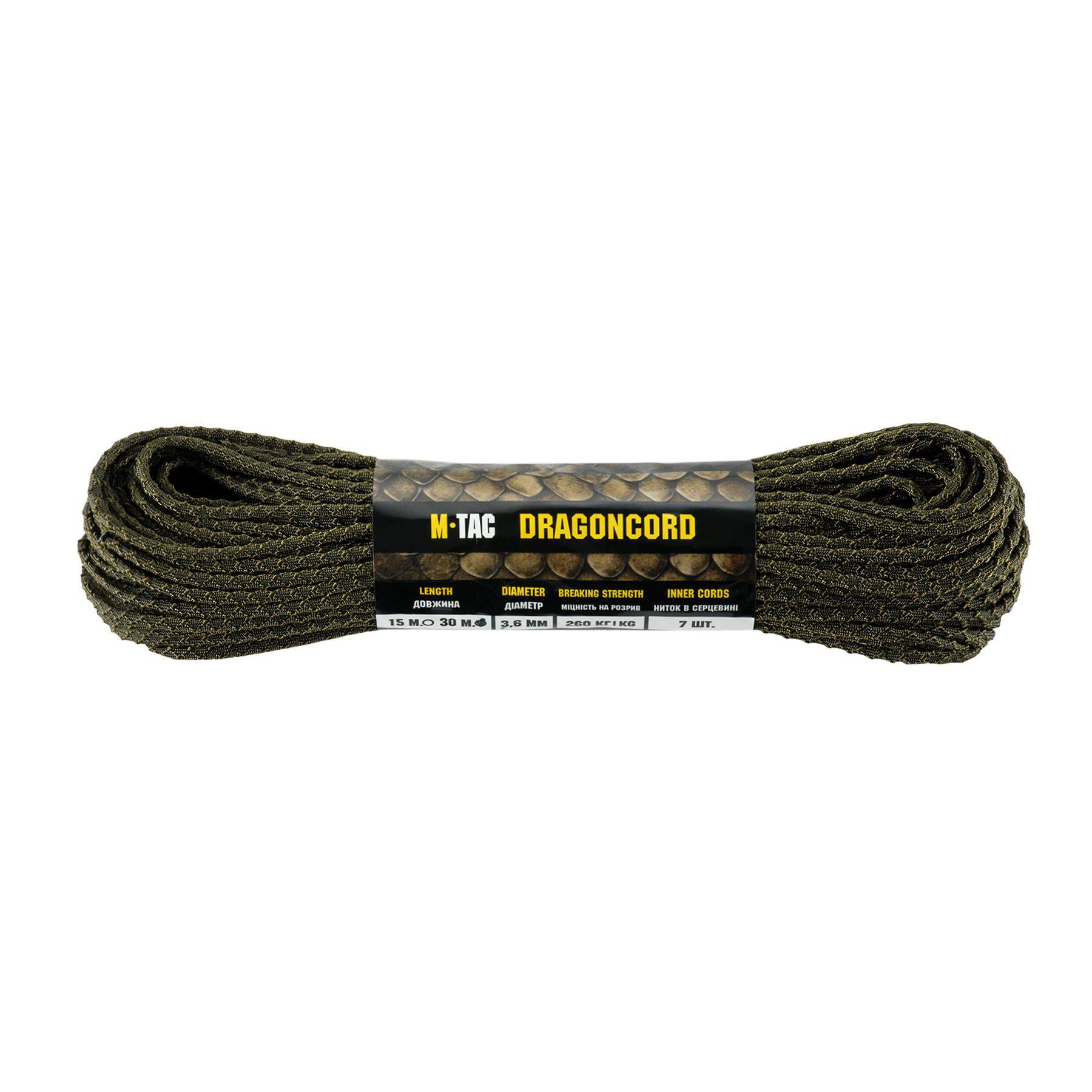 Паракорд M-Tac Dragon Cord 30 м OD Green