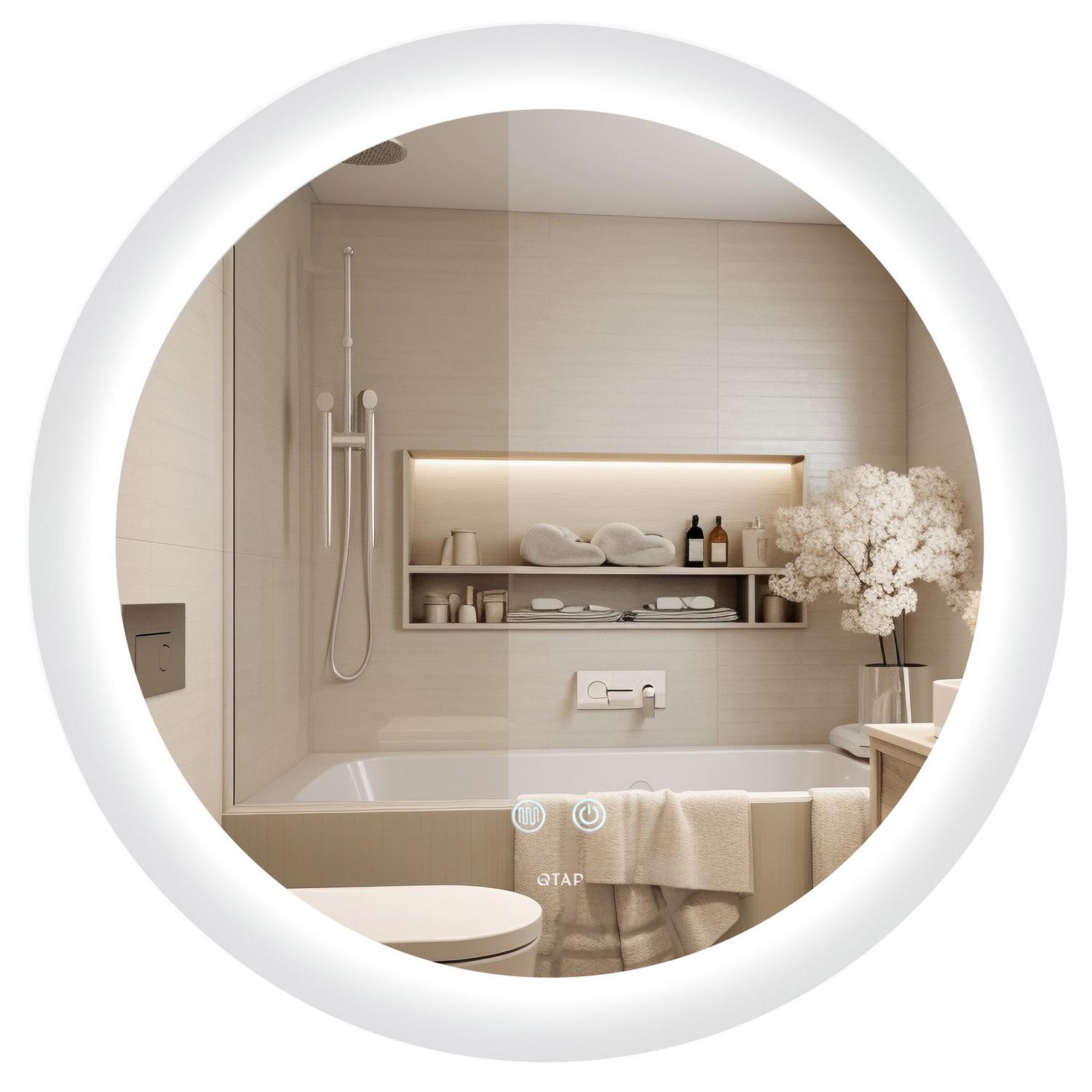 Дзеркало Q-tap Taurus QT2478R807 із LED підсвіткою 80x80 см (235143)