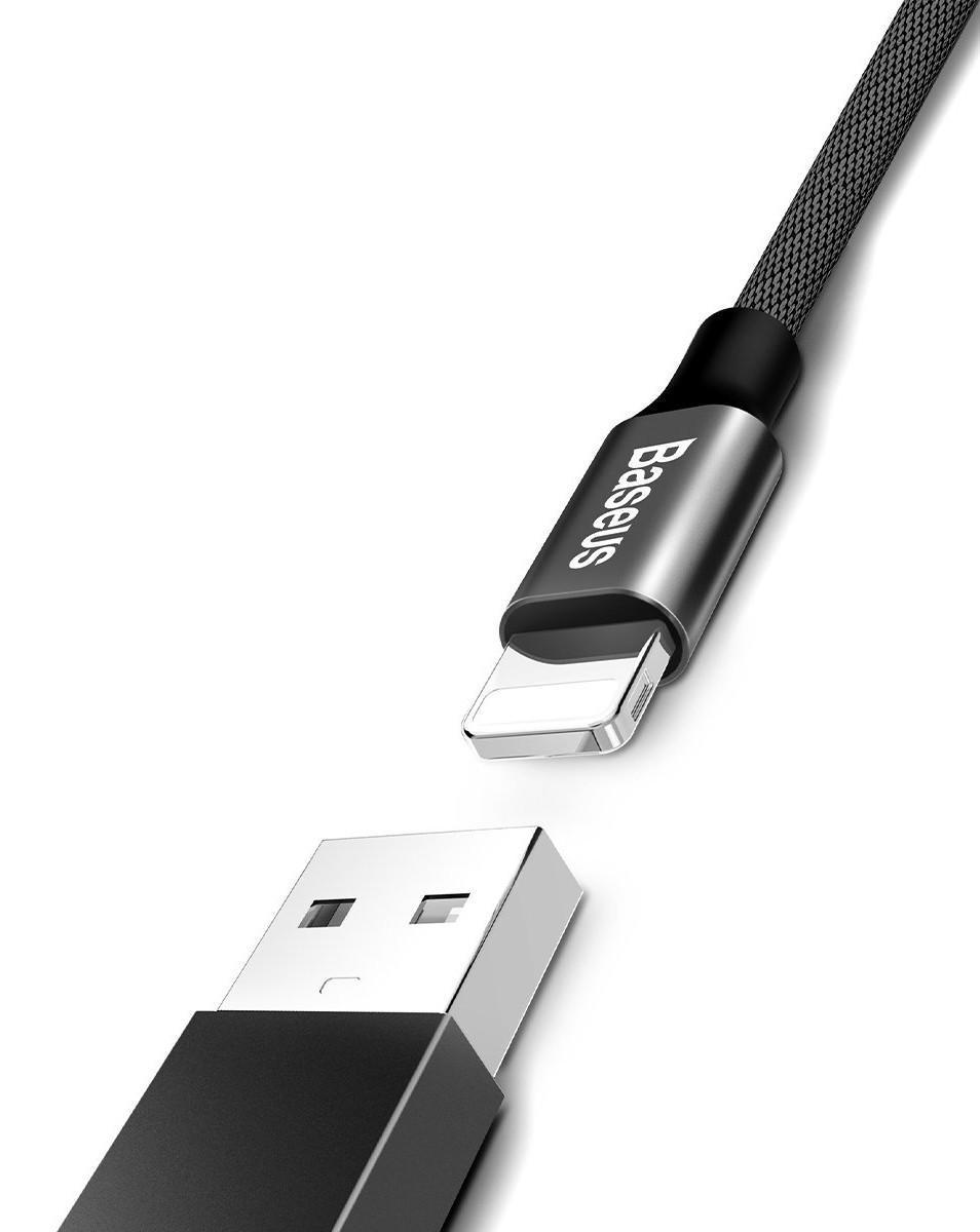 Кабель Baseus CALYW-A01 Yiven Cable USB to Lightning 2A 1,8 м Black - фото 2