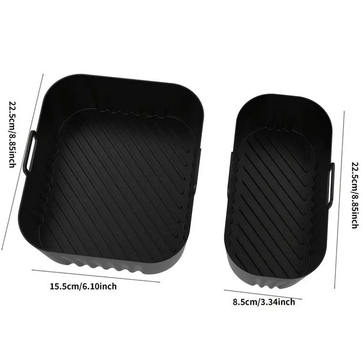 Форма силіконова для фритюрниць маленька та велика Чорний (SAM-1822) - фото 4 Форма силіконова для фритюрниць маленька та велика Чорний (SAM-1822) - фото 4