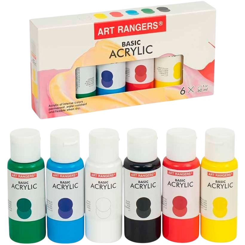 Набор акриловых красок Art Ranger 60 мл 6 цветов (7027)