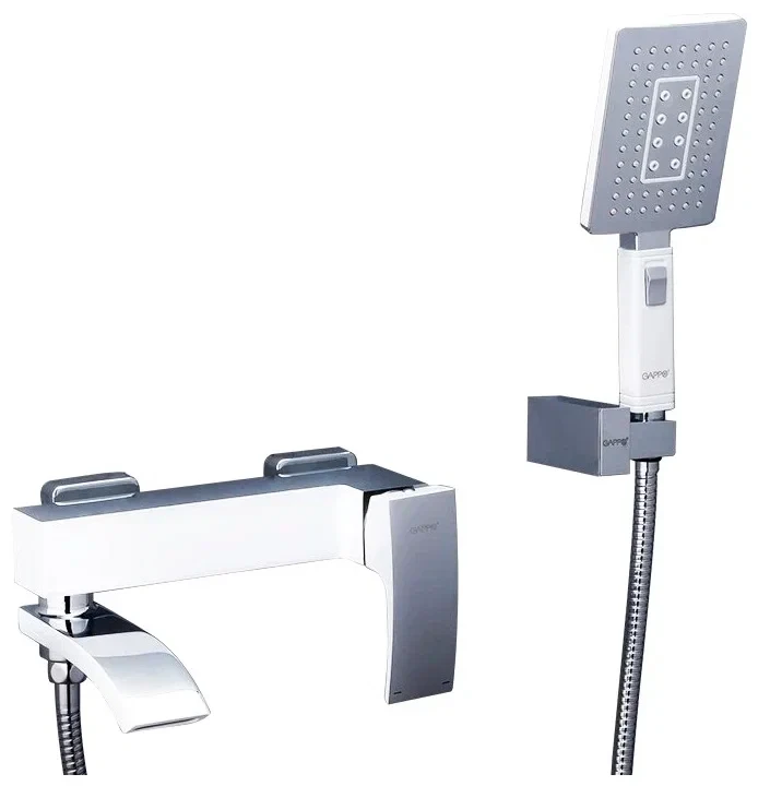 Смеситель для ванны Gappo Jacob G3207-8 Белый/Хром