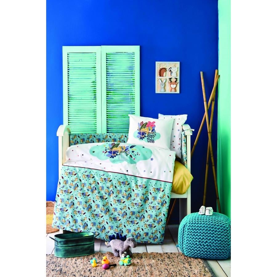 Детский набор в кроватку для младенцев Karaca Home Bummer indigo 10 шт. Индиго (svt-2000022254045)