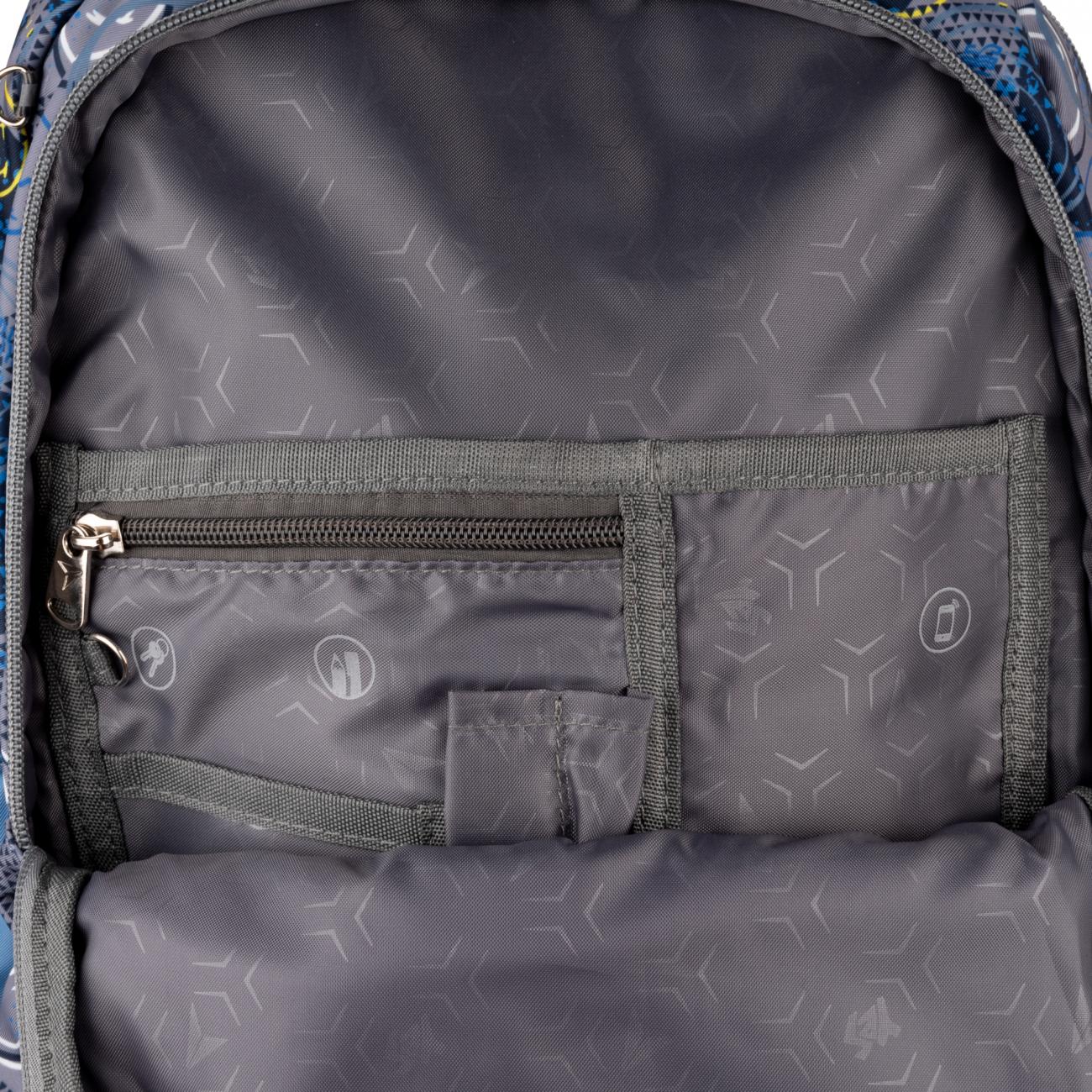 Школьный рюкзак YES TS-43 Smiley World с ортопедической спинкой (559540) - фото 7