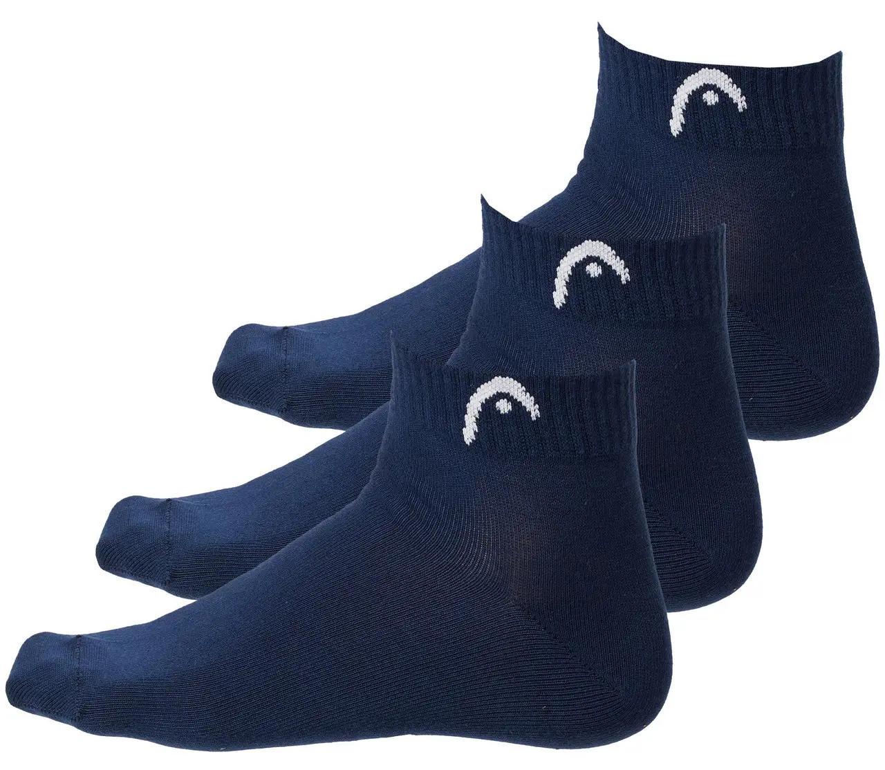 Шкарпетки чоловічі Head ALL SPORTS TRAINING QUARTER 3P р. 43-46 Темно-синій (701229017-003 43-46)