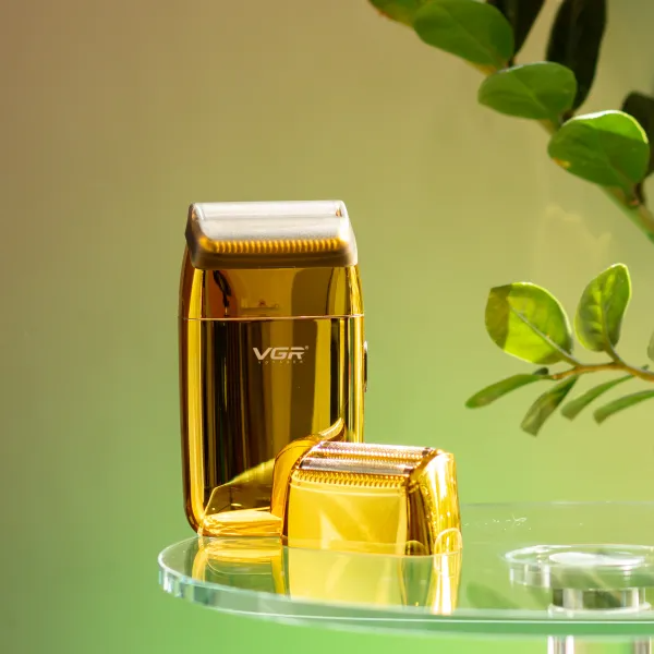 Электробритва-шейвер VGR V-399 для сухого бритья Золотистый (29886406) - фото 7