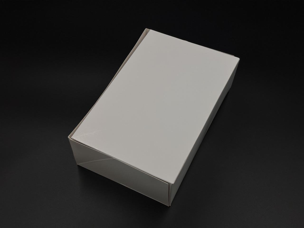 Коробка подарочная со смотровым окошком сборная картонная 22,5х14,5х7 см Белый (OA-122) - фото 3