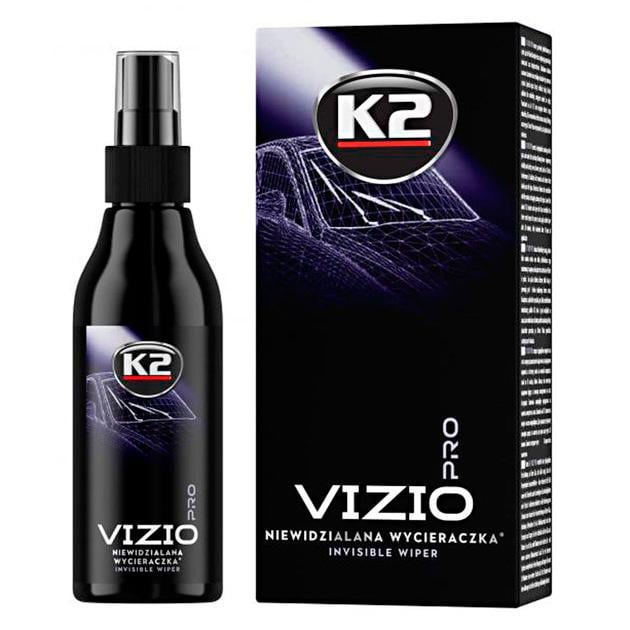 Очисник скла К2 антидощ Vizio PRO з мікрофіброю D4028 150 мл (180957)