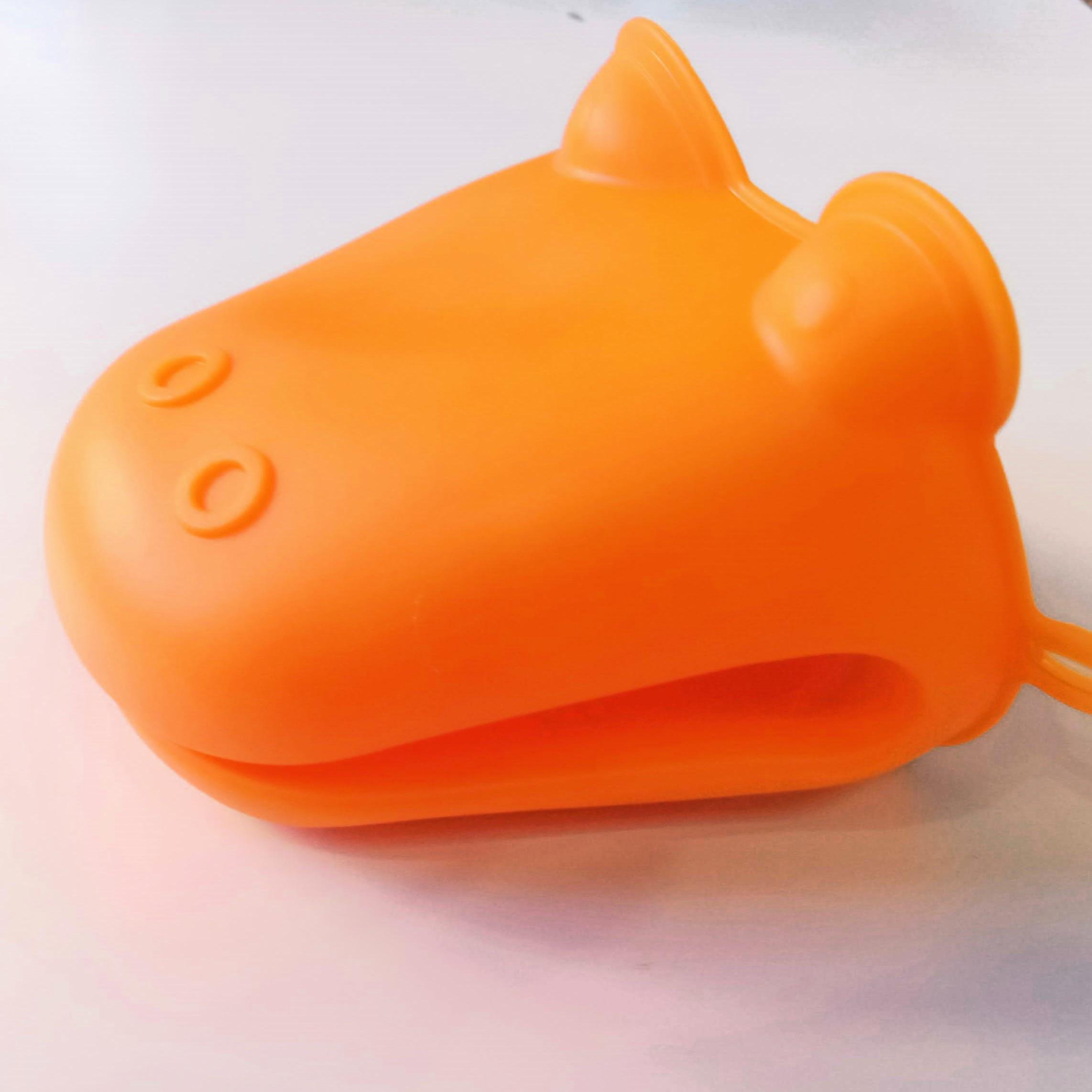 Прихватка силіконова для гарячого 11х9 см Помаранчевий