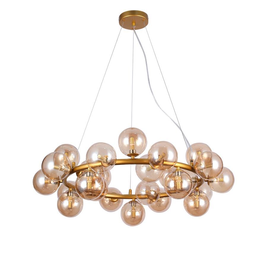 Люстра подвесная на 25 плафонов 7841019-25 DDG/BR Золотой/Коричневый - фото 1