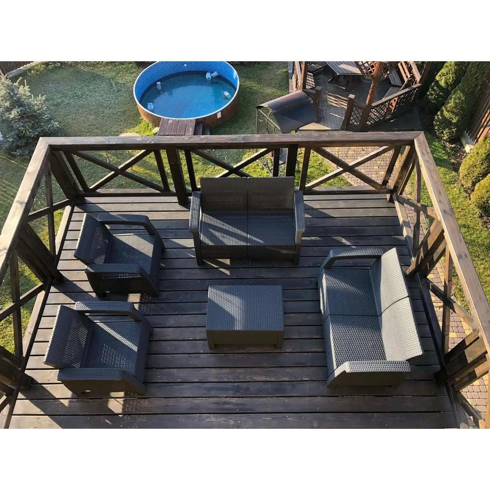 Стол садовый Keter Corfu Table Графитовый (241945) - фото 7