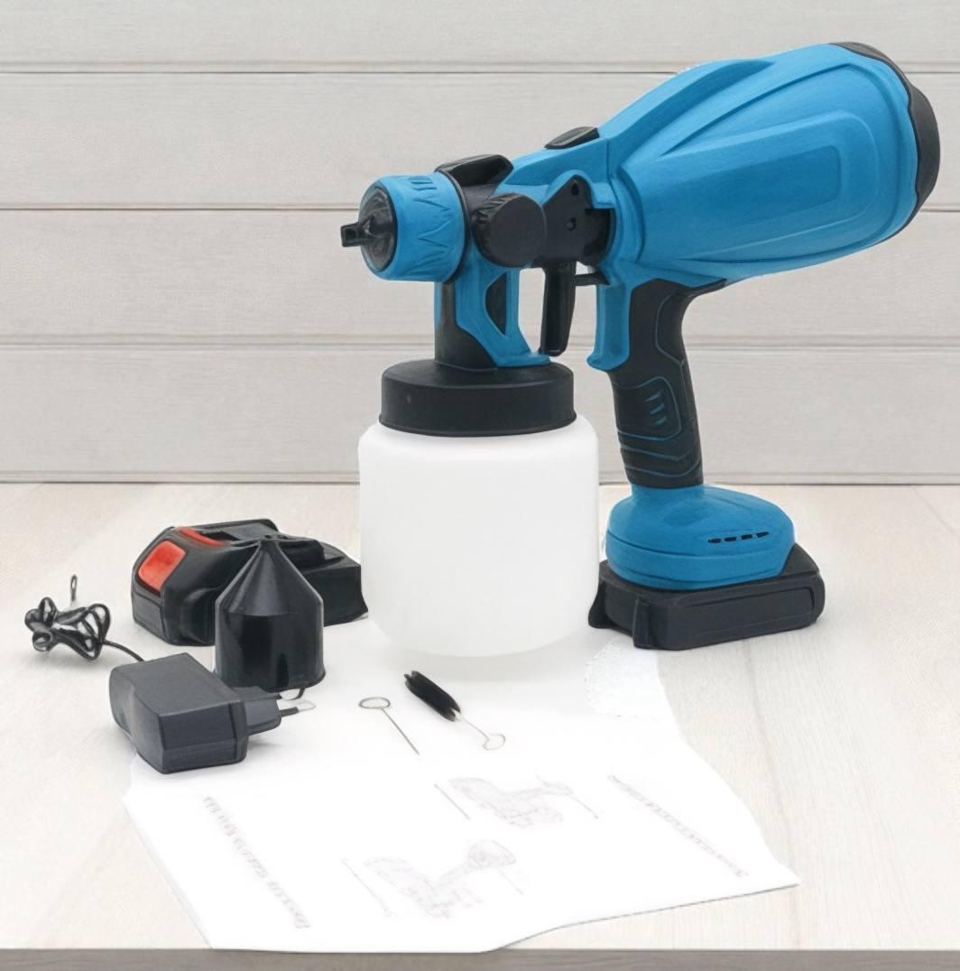 Фарборозпилювач електричний бездротовий 1000 мл (27866109) - фото 3 Фарборозпилювач електричний бездротовий 1000 мл (27866109) - фото 3