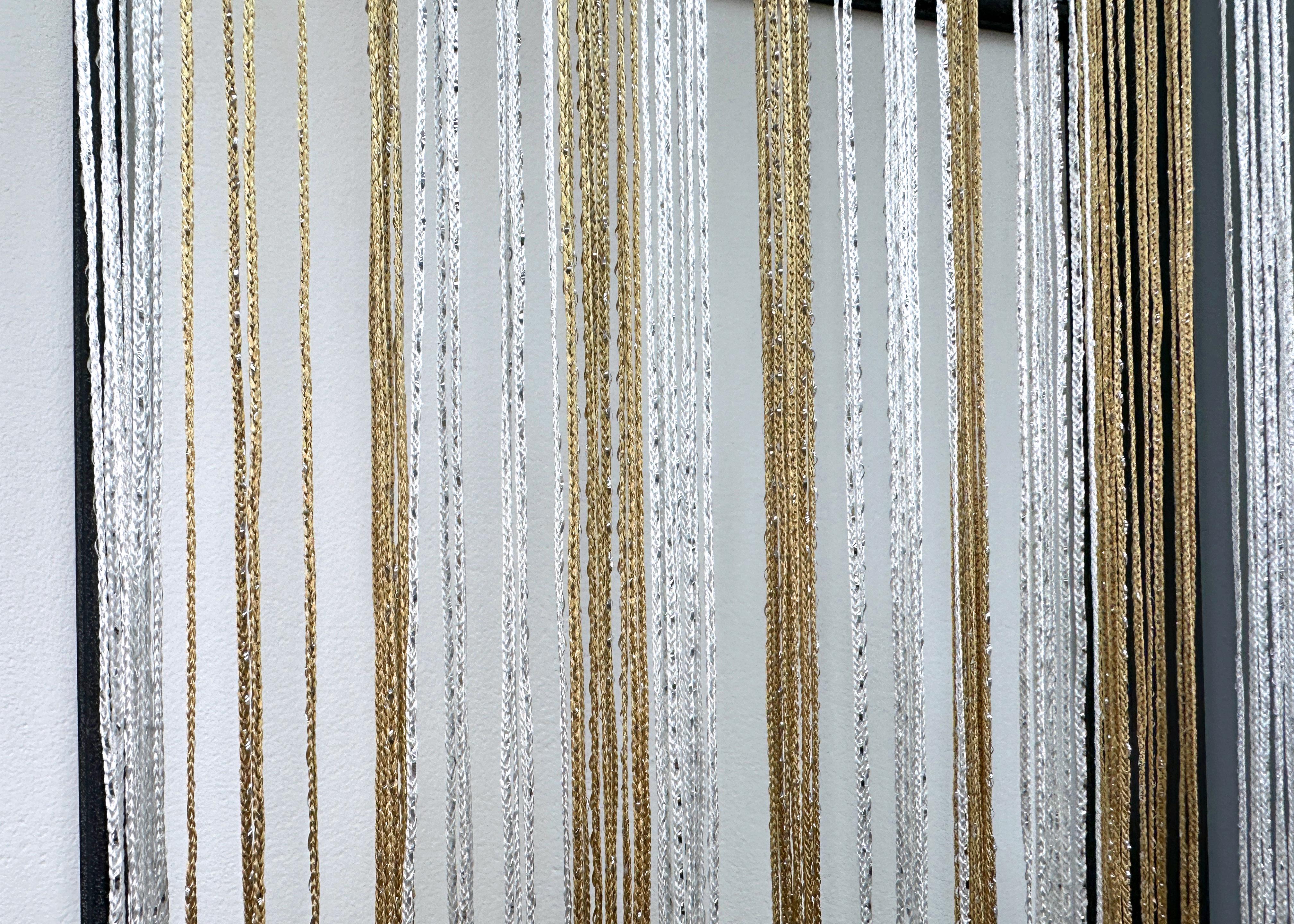 Штори-нитки з люрексом 300х300 см Бежевий/Білий (61-105) - фото 7 Штори-нитки з люрексом 300х300 см Бежевий/Білий (61-105) - фото 7