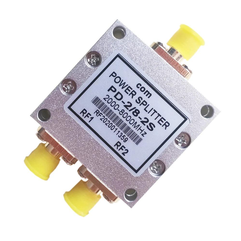 Сплиттер ВЧ 2–8GHz Microstrip 2-канальный 10W SMA-Female для антенных систем и телекоммуникаций (00-00029326)