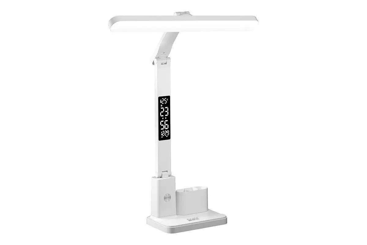 Настольная лампа LED VHG 801S 3200 мАч 6W microUSB 800lm 3000-6500K 5 режимов яркости с дисплеем и движущейся головкой