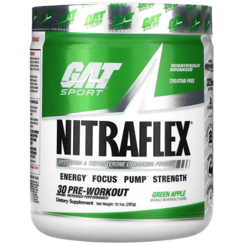 Комплекс до тренировки GAT Nitraflex 300 г 30 порций Green Apple