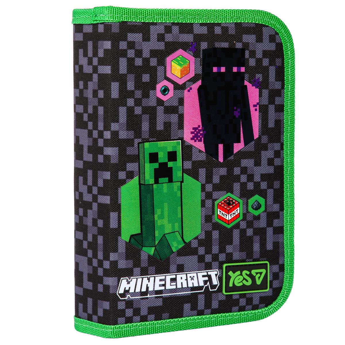 Пенал школьный YES Minecraft твердый 1 отделение Серый (533727) Пенал школьный YES Minecraft твердый 1 отделение Серый (533727)