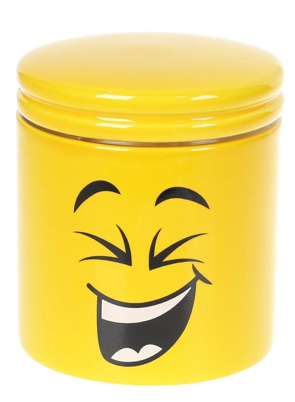Банка керамическая Funny Smile 550 мл крышка с уплотнителем (BD-DM778-SM)